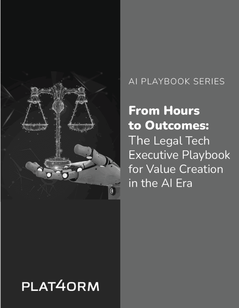 Plat4orm and Lumen Advisory Group Release First Executive Playbook for Legal Tech Providers to Deliver Measurable AI Value
