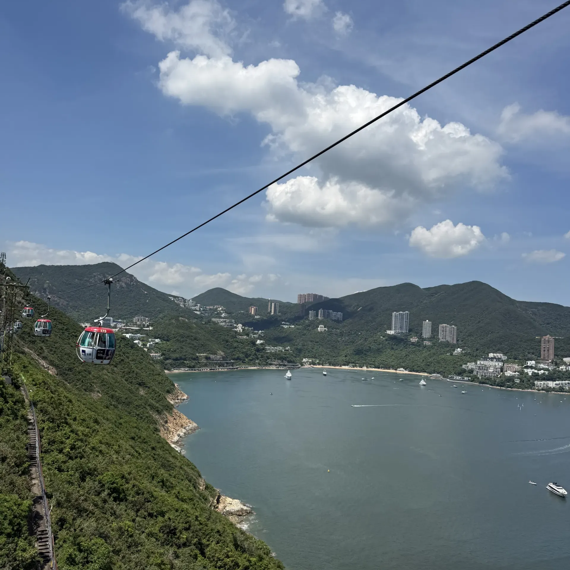 A scenic cable car ride at Ocean Park Hong Kong. Photo credit: Isabella Lopez