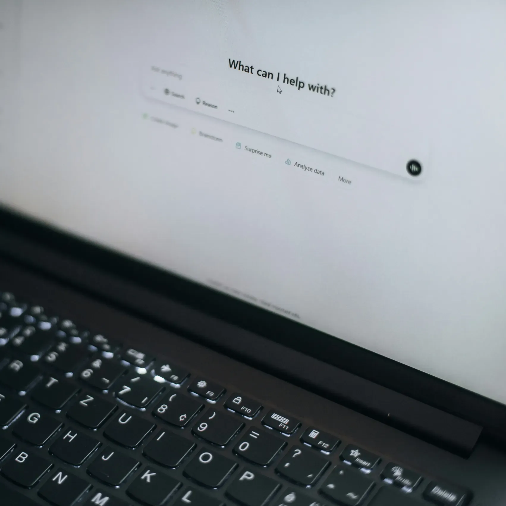 image of computer screen open to an AI engine prompt winto